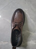 热风男鞋春季新款休闲皮鞋时尚百搭商务潮流一脚蹬爸爸皮鞋 02棕色 40 (250mm) (偏大半码) 实拍图