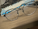 帕森（PARZIN）近视眼镜架 男女通用轻盈修颜板材D型框眼镜 可配近视 66006 实拍图