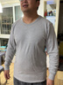 海澜之家保暖内衣男士100%纯棉秋天冬季秋衣秋裤套装圆领抗菌打底线衣线裤 深麻灰【100%纯棉】 4XL 190/115(建议190-210斤) 实拍图