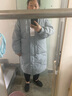 鸭鸭（YAYA）新款羽绒服女士中长款冬季高端加厚显瘦休闲过膝韩版保暖防寒外套 雾霾蓝 XL /170 实拍图