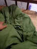 三五八五 学生军训棉被子单人宿舍军绿棉花褥子被褥热熔被 普通绿色棉花褥子【120*200】 优质面料 实拍图