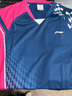 李宁（LI-NING）羽毛球服短袖套装春夏凉爽排球乒乓球赛比赛运动服时尚专业透气 男子/蓝色上衣/黑色短裤 套装 3XL 实拍图