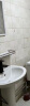 柯鲸卫生间陶瓷洗手盆方形立柱盆阳台洗脸盆面盆洗手池小户型台盆 5207立柱盆+冷热龙头+镜子 晒单实拍图