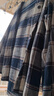 纯一良品（CUNYI）童装男童长袖衬衫儿童衬衣春秋装新款中大童元气格纹连帽上衣 蓝色格纹 150 cm 实拍图