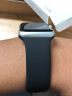 图登适用苹果手表表带apple watch9硅胶iwatchSE/7/8运动表带男女潮流 经典-黑色 38/40/41mm（加长码） 实拍图