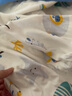 七彩博士婴儿分腿式睡袋可拆袖春夏薄款纯棉纱布儿童防踢被子着凉宝宝惊跳 彩鱼蓝-纯棉薄款（深秋） XL（110码） 实拍图