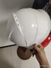 星工（XINGGONG） 透气型安全帽工地高强度ABS监理工程帽防砸抗冲击头盔 免费印字 白色 实拍图