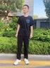 安踏（ANTA）KT裤丨男卫裤2025夏针织跑步长裤子慢跑休闲裤篮球宽松裤 D款-收口加绒1304黑色-3口袋拉链 XL 实拍图