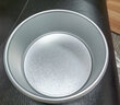 十色生活戚风蛋糕模具活底烤箱家用套装慕斯烘焙工具磨具4寸6/8四六八胚子 【斜筒款】4英寸活底阳极 实拍图
