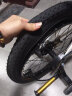 XBEIER   儿童自行车男女小孩单车可折叠2-10岁宝宝童车脚踏车 普通辅助轮折叠款白色 18寸适合115-140身高 实拍图