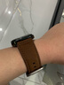 适配七个星期五手表带sevenfriday磨砂牛皮男表带M2/Q201/02/03牛皮带配件28mm 磨砂深棕色：银色扣 28mm 实拍图