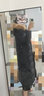 君羽反季羽绒服女800高蓬松度鹅绒服冬季过膝长款防寒保暖羽绒衣 岩黑 M 推荐101-110斤 实拍图
