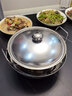 荣事达（Royalstar）不锈钢酒精炉圆形火锅炉家用固体酒精锅干锅小火锅专用锅户外便携 干锅带盖+酒精炉 22cm 实拍图