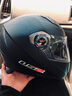 LS2头盔   摩托车头盔   赛车跑盔  机车  卡丁车  FF358 哑黑 L头围55-56 实拍图