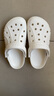 卡骆驰（crocs）洞洞鞋男女鞋 夏季新款户外休闲沙滩涉水鞋耐磨透气防滑凉鞋拖鞋 【贝雅】白色/镂空/主推/偏大一码 37 -38 M5W7/内长23cm 实拍图