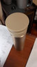 膳魔师（THERMOS）钛杯纯钛保温杯办公咖啡杯商务茶杯可定制团购水杯生日礼物TCTC 矿石金【带茶隔】 550ml 实拍图