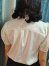 初申夏季短袖衬衫女宽松简约单排扣气质职业通勤衬衣S143C1456 晒单实拍图