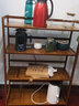 茶叶柜置物架楠竹小型博古架客厅茶室多层茶具茶壶茶叶罐收纳架储物架展示架子 茶色全板置物架四层70 实拍图