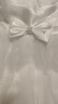 罗蒙毕业演出主持人礼服女童毕业白色公主裙生日花童钢琴 长款 140 实拍图