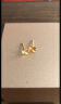 周六福珠宝 四叶草 足金999黄金耳钉女款 足金耳饰 计价AA096009 约0.8g 实拍图