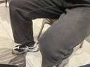 回力牛仔裤男春秋美式宽松直筒裤百搭复古阔腿休闲裤男黑灰XL 实拍图