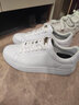 卡宾板鞋男鞋秋季透气2025新款低帮小白鞋男士休闲鞋百搭潮流鞋子男 5510白色02 42 实拍图