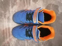 回力童鞋儿童足球鞋2025春季新款男童碎钉软底防滑训练鞋学生运动鞋 蓝桔 30码 内长约19.8cm 实拍图