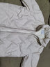 GXG 男装  蛋白pu皮面包服男潮流字母压印立领羽绒服 23冬新款 白色 XL 实拍图