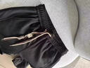 主意范（ZHUYIFAN）胖子大码230斤裤子男直筒秋冬款工装裤潮牌大码直筒阔腿休闲裤 A001-K1050J黑色加绒 4XL (190) 190-205斤可穿 实拍图