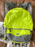 GOX折叠双肩包女轻便背包登山包旅游双肩包儿童背包户外出游休闲书包 绿灰标准款(12L) 实拍图