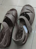 亲情夫人老人凉鞋女夏季新款真皮牛筋底舒适休闲妈妈凉鞋软底露趾皮鞋平底 豆沙色 37 实拍图