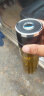季芒（JIMANG）一键开盖玻璃杯车载双层玻璃茶水分离杯水杯男士泡茶杯速开玻璃杯 黑色【一键开盖 无需手拧】 380ml 实拍图