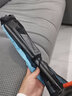 曦途（XITU）碳素登山杖超轻短折叠碳纤维手杖多功能便携男女户外徒步爬山拐棍 二代7075铝合金-蓝色长款 实拍图