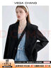 VEGA CHANG小西装女2026年春季新款法式小众宽松显瘦女士西服外套 黑色 L 实拍图
