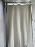 柏格美 欧式简约小窗帘轻奢低调款防水浴帘套装免打孔窗帘遮挡门帘卫生间加厚防霉隔断布帘子 米白+环+伸缩杆（挂环款） 挂环款帘宽90*高150（适用窗宽55-75） 实拍图