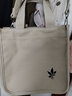 K兔单肩包女帆布收纳包日系简约小清新文艺通勤便当手提休闲斜挎小包 1667米白色 实拍图
