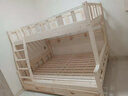 北欧公爵全实木高低松木上下床双层实木上下铺成人木床小孩高低分体床 分体梯柜+床垫+书+抽（双梯款） 宽度上1.3米  下1.5米 实拍图