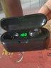 罗姿真无线蓝牙耳机触控迷你运动耳机双耳跑步男女通用耳塞式适用安卓苹果手机 数显指纹触控无线耳机【绅士黑】 实拍图
