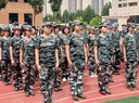 迪伽洛全棉T恤初高中大学生夏季军训服短袖套装外套训练服 灰迷【优质T恤+长裤+帽+腰】 165（适合身高160-165CM） 实拍图