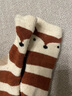 喜得瑞宝宝地板袜秋冬棉袜加厚加绒儿童冬季毛圈卡通婴儿防滑中筒 斑点狗+狐狸+小熊 3-5岁 L（建议脚长14-16CM） 实拍图