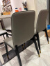 简约实木餐椅家用现代北欧餐厅靠背餐桌椅轻奢高端型酒店软包凳子 深灰色铜脚款 晒单实拍图