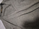 雅戈尔（YOUNGOR）羊毛衫男全绵羊毛羊毛衫舒适暖和厚度适中温暖舒适可内搭翻领衬衫 VYQW639994DYB灰色 2XL 115cm 实拍图