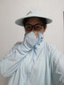 九灿冰丝防晒衣女士防晒面罩遮阳防晒帽子一体骑行防紫外线防晒服 升级冰丝款-北欧蓝（100-160斤） 实拍图