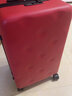不莱玫万向轮拉链托运箱旅行箱皮箱密码学生大容量行李箱女拉杆箱登机箱 【红色2026版】 22英寸 Plus 约等于常规27寸 加厚箱型 实拍图