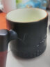 心去處陶瓷茶杯茶水分离杯简约男士泡茶杯带盖办公杯公司定制商务礼品 黑白-陶哲茗茶杯+茶叶罐-礼盒装 实拍图