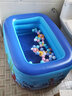 当康  PVC婴儿浴盆洗澡盆 宝宝儿童套餐充气婴儿游泳池 三层130cm电泵尊享套餐 实拍图