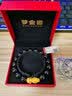 梦金园黄金转运珠3D硬金足金貔貅手链黑玛瑙手串手链生日礼物 实拍图