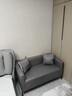 华莱德简约现代科技布艺沙发小户型客厅双人出租房卧室公寓三人简易网红 浅灰色 三人座(加乳胶层) 实拍图