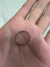 周六福（ZLF）PT950铂金戒指女款同心锁送女友活口可调节戒指 1.7g 晒单实拍图