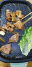 小熊（Bear）多功能料理锅 网红烤肉锅韩式电烤炉煎烤盘 家用可拆无烟不粘电烧烤炉煎烤一体电热锅 DKL-D12Y1 云灰色 1层 实拍图